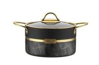 قدر جرانيت تركي اسود 28 سم BRON1163