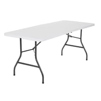 طاولة فايبر قابلة للطي وسهلة الحمل والتخزين 71*152...