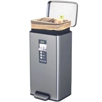 حاوية مهملات ايكو مودرن دعاس 12لتر استيل EK93613