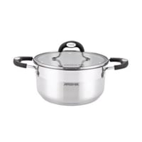 قدر أرشيا من الاستل ستيل مع غطاءين 22 سم 18/10 307...