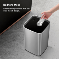 سلة مهملات ستيل 10لتر EK90842‏