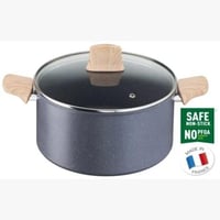 قدر جرانيت تيفال بغطاء زجاج 24 سم 5.2 لتر NATURAL...