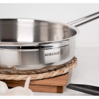 طاوة كوركماز استيل الفا 24 سم 18/10 A1021