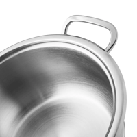 قدر استيل مقاس 20 سم 18/10 صناعة تركية G575