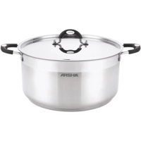 قدر أرشيا من الاستل ستيل مع غطاءين 32 سم 18/10 308...