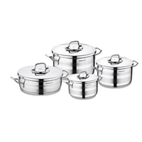 طقم قدور استيل كوركماز استرون 8 قطع 18/10 A2058
