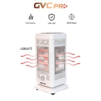 دفاية كهربائية 5 اتجاهات من جي ڨي سي برو لون أبيض...