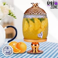 جيك زجاج بقاعدة استيل ذهبي 6.8 لتر رقم K696058/2