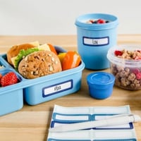 حافظة وجبة مقسمة باللون ازرق سعة 1.5لتر HPL782B