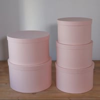 دائري 5 قطع وردي فاتح