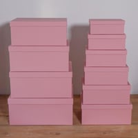 علب 10 قطع صغير وردي