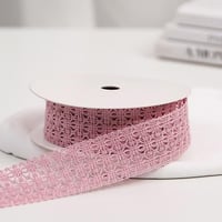 شرايط دانتيل وردي (13 متر)