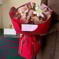 ورق تغليف مخملي وردي فاتح (10 حبات)