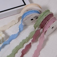 شرائط قماش وسط ازرق فاتح