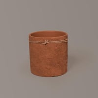 فازة سيراميك بني