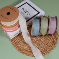 شريطة قماش وردي ( 10 متر )