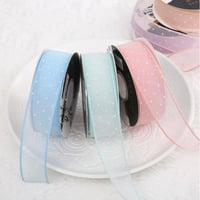 شرائط اورجنزا منقطة روز ( 15 متر )