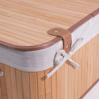 طقم سلات 3 بغطاء قطع كبير خشبي