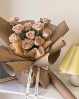 رول ورق مخملي بيج فاتح