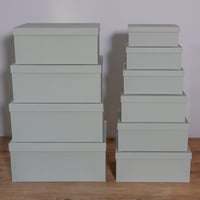 علب 10 قطع صغير اخضر باهت