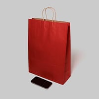 اكياس ورقية احمر مقاس 4 ( 12 كيس )