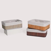 طقم سلات 3 قطع مستطيل بني