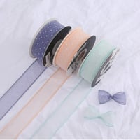 شرائط اورجنزا منقطة احمر ( 15 متر )