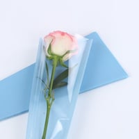 بلاستيك تغليف للورد المفرد سماوي (50حبة)