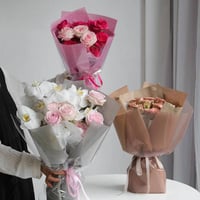 ورق تغليف قماش اخضر ( 15 ورقة )