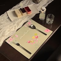 لباد طاولة طعام (كل عام وانتم بخير) اخضر (12حبة)