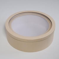 علب دائرية شفافة كوفي