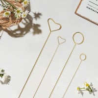 حامل كروت إستيل ذهبي صغير دائري ( 20 حبات )