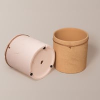 فازة سيراميك بني