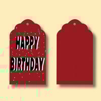 تاق Happy birthday ( 10حبات )