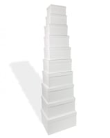 علب دبش العروس 10 قطع كبير ابيض