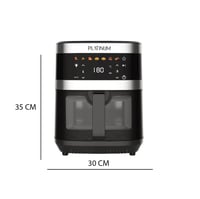 بلاتينيوم HF-905 قلاية هوائية تسخين مزدوج مع إضاءة...