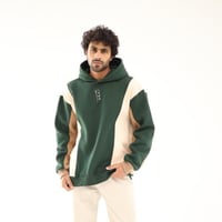 Green hoodie oversized - unisex