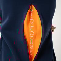 Dark blue hoodie oversized- unisex