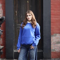 Oversized Blue hoodie - unisex