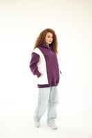 Purple hoodie oversized - unisex