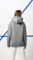 ‏Grey Ninja hoodie oversized - unisex