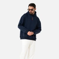 Dark blue hoodie oversized- unisex