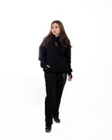 Oversized black hoodie - unisex