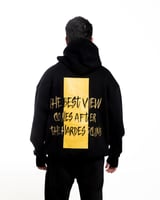 Oversized black hoodie - unisex