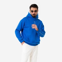 Blue hoodie oversized- unisex