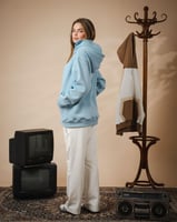 Baby blue Sweater oversized - unisex