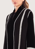 L169 - عباية كريب مع لينين - فضي