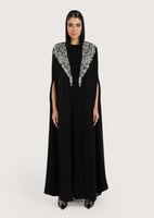 L306 - كيب أسود- تطريز