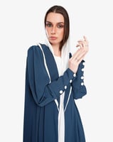 L029 - عباية كريب أزرق