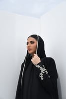 L096- عباية حرير مغسول و كريب